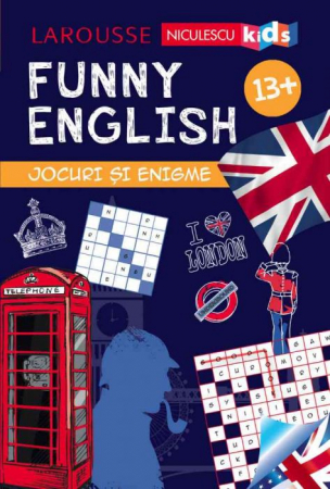 Cărți pentru copii - FUNNY ENGLISH. Jocuri si enigme 13+ - Sandra Lebrun