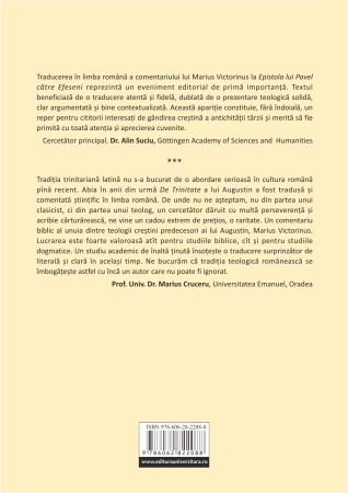 Gaius Marius Victorinus - Ad Ephesios. Comentariul la Efeseni al unui filosof păgân devenit teolog creştin [1]