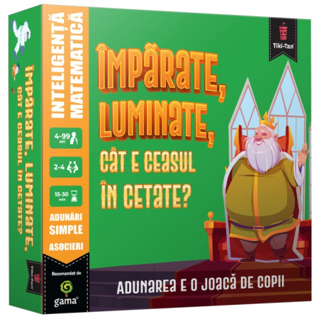 Cărți pentru copii - Imparate, luminate, cat e ceasul in cetate? Inteligenta matematica. Joc educativ