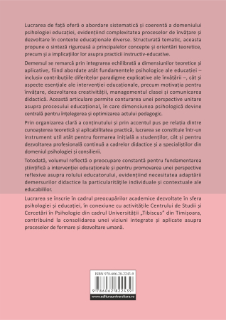 Incursiune tematică în psihologia educaţiei [1]