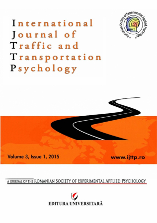 International Journal of Traffic and Transportation Psychology - International Journal of Traffic and Transportation Psychology, Volume 3, Issue 1, 2015