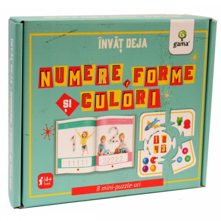 Cartea pentru școală - Invat deja numere, forme si culori. 8 mini puzzle-uri