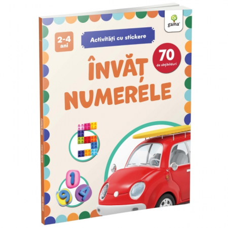 Cărți pentru copii - Invat numerele. Activitati cu stickere 2-4 ani