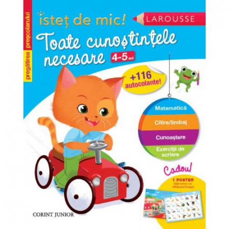 Cărți pentru copii - Istet de mic! Pregatirea prescolarului. Toate cunostintele necesare 4-5 ani - Guy Blandino