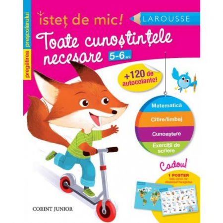 Cărți pentru copii - Istet de mic! Pregatirea prescolarului. Toate cunostintele necesare 5-6 ani - Guy Blandino