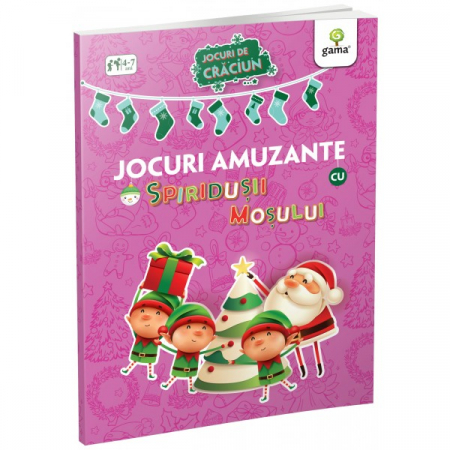 Books for children - Funny games with Santa's elves. Christmas games 4-7 years