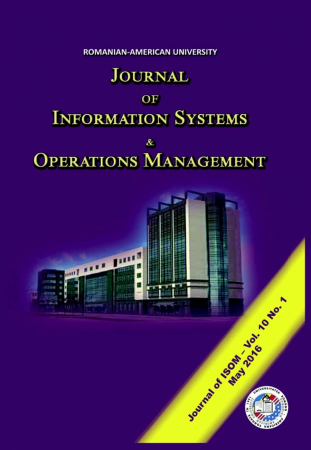 Publicații științifice - Journal of Information Systems & Operations Management, vol. 10, no. 1/ May 2016