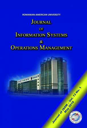 Publicații științifice - Journal of Information Systems & Operations Management, vol. 13, no. 1/ May 2019