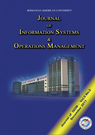 Publicații științifice - Journal of Information Systems & Operations Management, vol. 5, no. 2