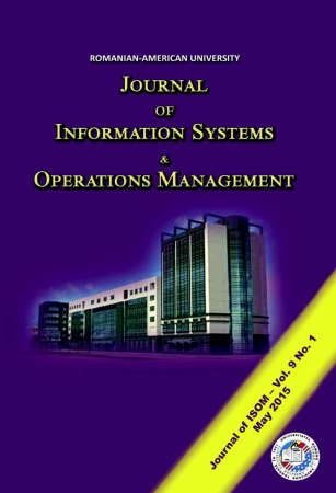 Scientific publications - Journal of Information Systems & Operations Management, vol. 9, no. 1/ May 2015