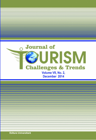 Revista Journal of Tourism Challenges and Trends - Journal of Tourism Challenges and Trends, vol.VII, Nr. 2, Decembrie 2014
