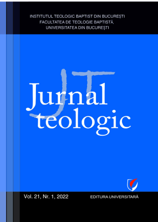 Scientific journals - Theological Journal, Vol. 21, no. 1, 2022