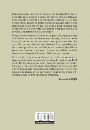 L'enseignement/ l'apprentissage des temps simples de l'indicatif. Méthodes et stratégies [1]