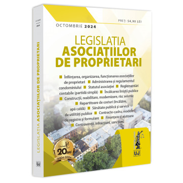 Coduri / Legislație - Legislatia asociatiilor de proprietari. Octombrie 2024