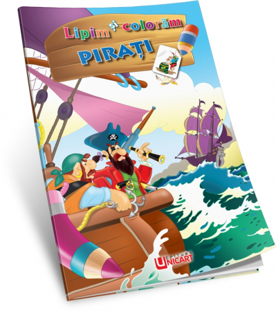 Cărți pentru copii - Lipim si coloram. Pirati - C. Hariet