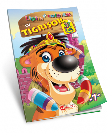 Books for children - Glue and color with Tigrisor - Hello Friend