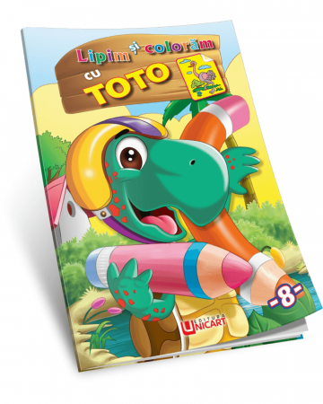 Books for children - Glue and color with Toto - Hello Friend