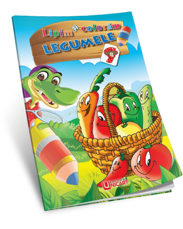 Cărți pentru copii - Lipim si coloram. Legumele
