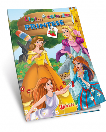Books for children - We glue and color. princesses