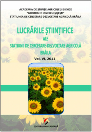 Proceedings - Lucrarile stiintifice ale Statiunii de Cercetare-Dezvoltare Agricola, Vol. VI, 2011