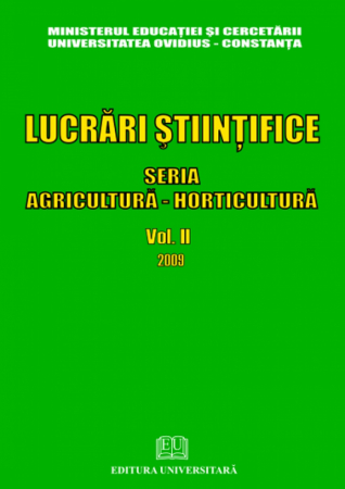 Earth - our home - Scientific Papers - Series Agriculture - Horticulture - Volume II - 2009