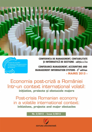 MAMIS  - MAMIS 2015 - Economia post-criza a Romaniei intr-un context international volatil: initiative, proiecte si obstacole majore