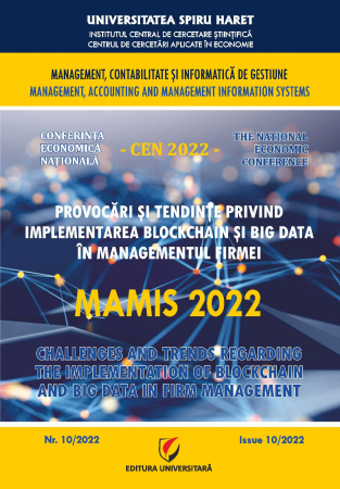 Publicații științifice - MAMIS 2022 - Provocari si tendinte privind implementarea Blockchain  si Big Data in managementul firmei