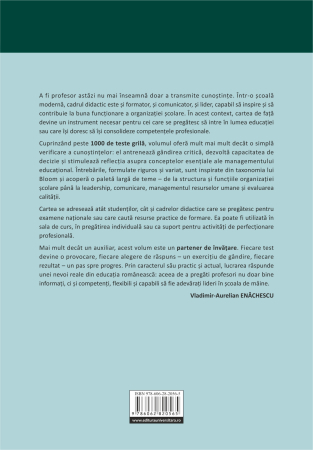 Managementul organizaţiei şcolare. Teste grilă pentru evaluarea şi formarea competenţelor didactice [1]