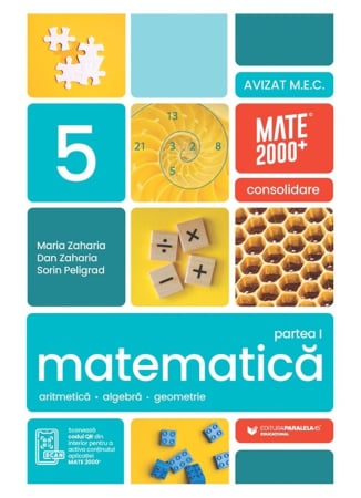 Preuniversitaria - Matematica. Algebra, geometrie. Clasa a V-a. Partea I. 2026-2027. Mate 2000 - Consolidare - Sorin Peligrad, Dan Zaharia