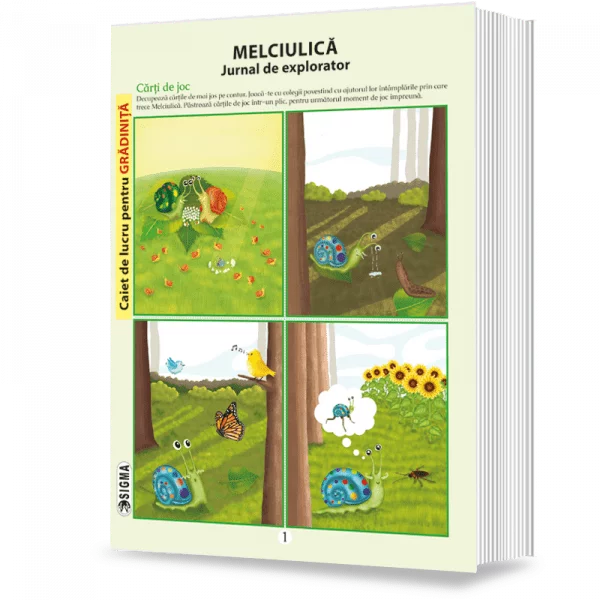 Children's literature - Illustrated stories - Snail. Explorer's diary (A4 format) - Alexandra Manea, Vasilica Safya, Daniela Stoicescu, Florentina Vasile, Magdalena Nicolescu