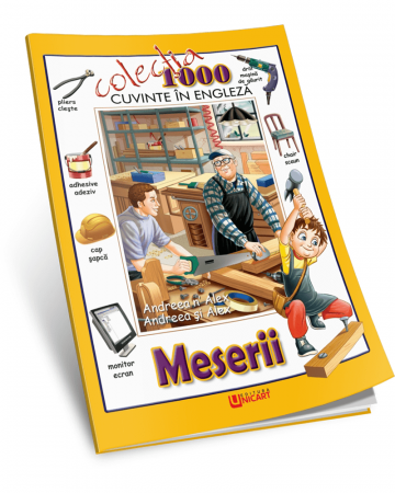 Cărți pentru copii - Meserii. 1000 de cuvinte in engleza - Hello Friend
