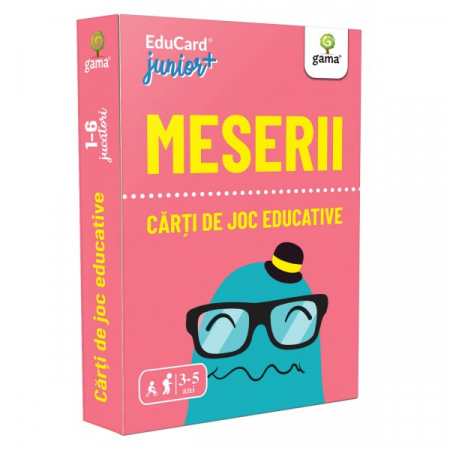 Cărți pentru copii - Meserii. EduCard junior +. Carti de joc educative 3-5 ani