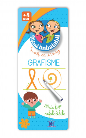 Timp liber - Micul imbatabil. Invat sa trasez - Grafisme. 28 de fise refolosibile. 4 ani+