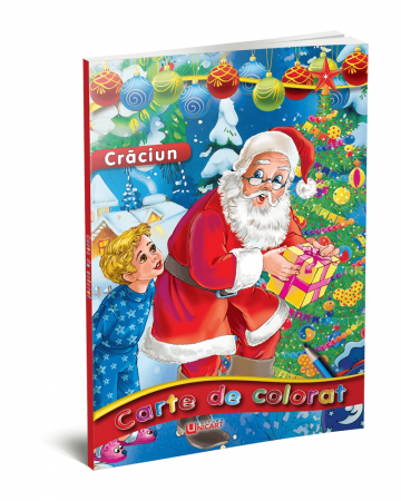 Timp liber - Mos Craciun. Carte de colorat - Valentin Cristescu