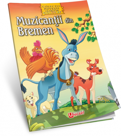 Cărți pentru copii - Muzicantii din Bremen. Povesti clasice de colorat