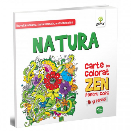 Leisure - The nature. Zen coloring book for kids and parents