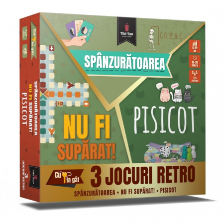Cărți pentru copii - Nu fi suparat! Pisicot. Spanzuratoarea. 3 jocuri retro