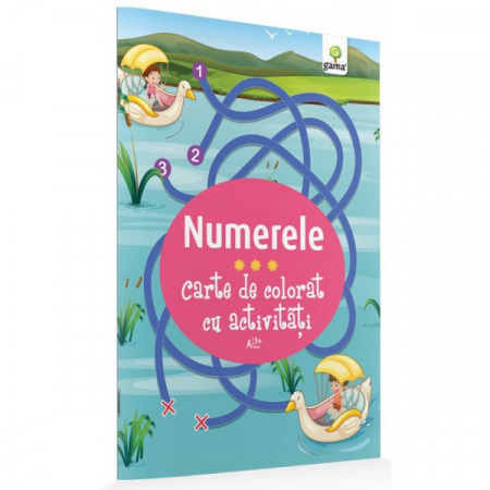Books for children - The numbers. Coloring book with activities