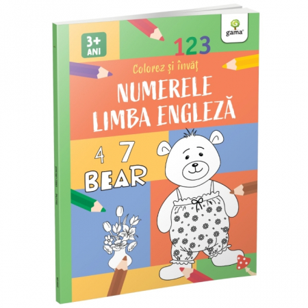 Literatură pentru copii - Povești ilustrate - Numerele. Limba engleza. Colorez si invat 3 ani+