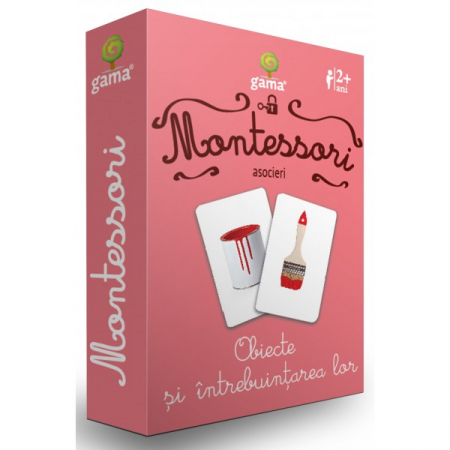Cărți pentru copii - Obiecte si intrebuintarea lor. Asocieri. Carti de joc Montessori 2 ani +