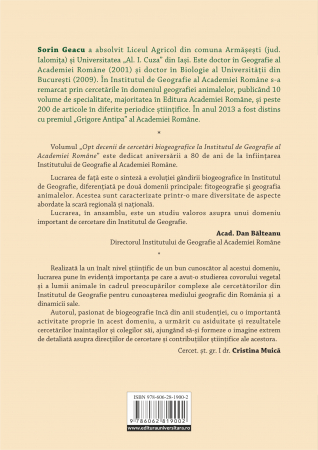 Opt decenii de cercetari biogeografice la Institutul de Geografie al Academiei Romane [1]