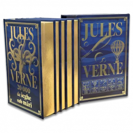 Roman - Pachet de 5 Carti in Cutie Speciala. Editie de colectie - Jules Verne