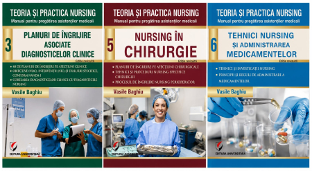 NURSING - Pachetul Chirurgie: planuri și tehnici - Volumele 3, 5 și 6