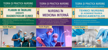 NURSING - Pachetul Medicină internă: planuri și tehnici - Volumele 3, 4 și 6