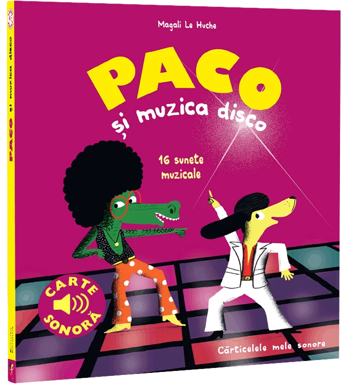 Cărți pentru copii - Paco si muzica disco. 16 sunete muzicale. carte sonora - Magali Le Huche