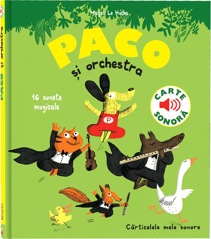 Cărți pentru copii - Paco si orchestra. 16 sunete muzicale. Carte sonora - Magali Le Huche