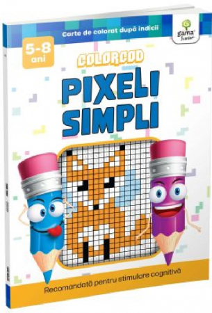 Books for children - Simple pixels. Color code 5-8 years