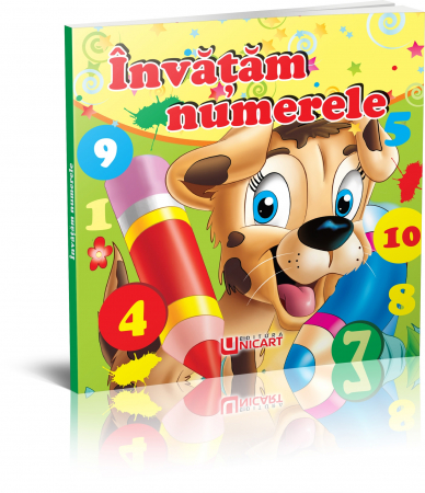 Cărți pentru copii - Pliant. Invatam numerele. Bilingv (limba engleza) - Vasile Maftei