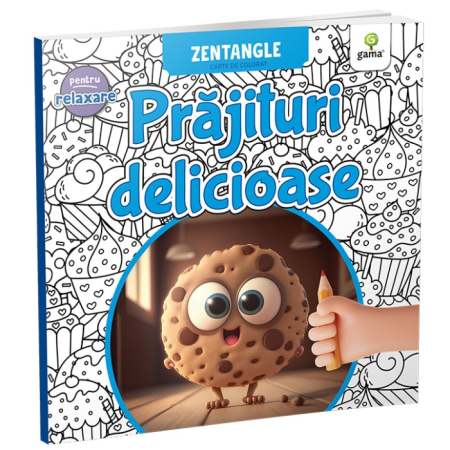 Cărți pentru copii - Prajituri delicioase. Zentangle carte de colorat