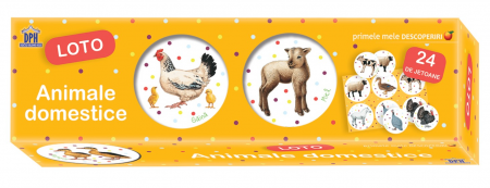 Cărți pentru copii - Primele mele descoperiri. Animale domestice. Loto
